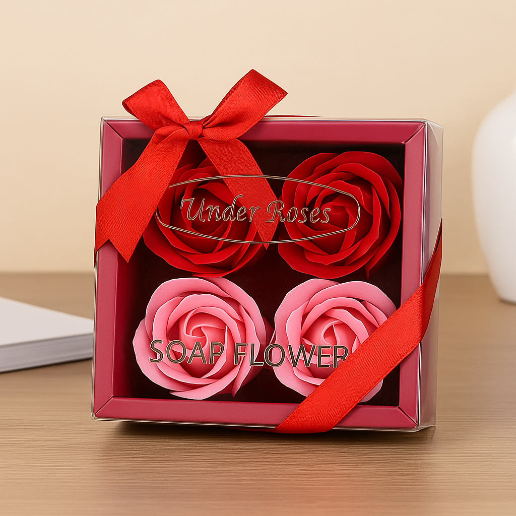 Coffret Under Roses fleurs de savon