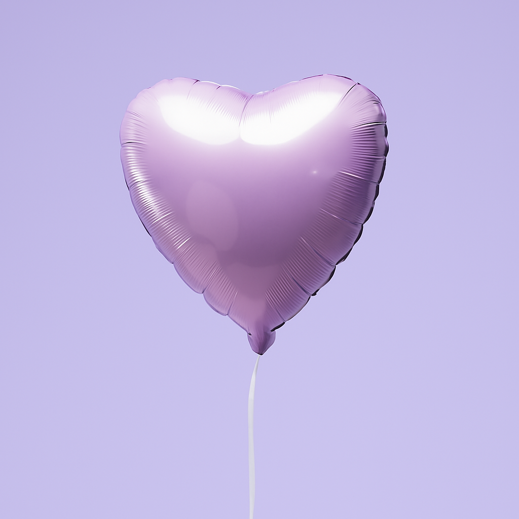 Ballon Cœur Pastel Rose - Un cadeau qui flotte