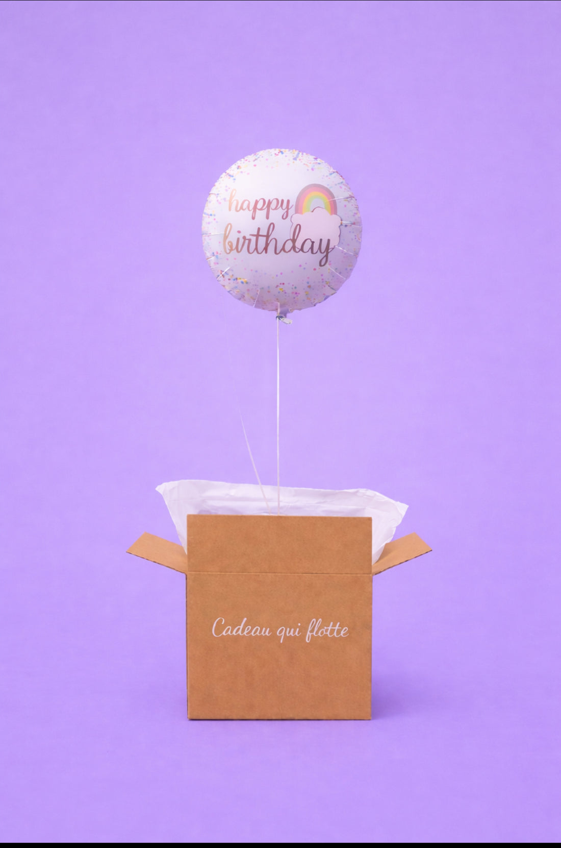 Coffret ballon anniversaire Happy Birthday