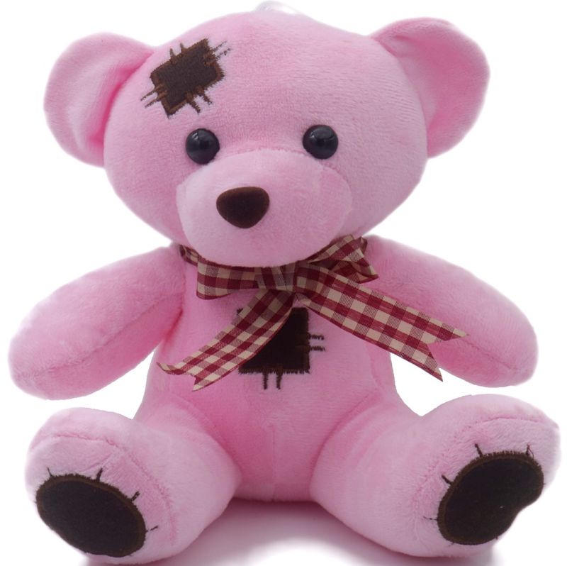 🧸 Teddy Patch – Peluche Vintage Grise - Un cadeau qui flotte