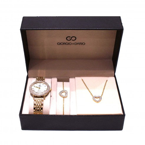 Coffret montre et bijoux femme Giorgio et Dario